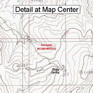  USGS Topographic Quadrangle Map   Adelaide, Nevada (Folded 