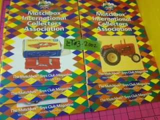   YESTERYEAR ~ MATCHBOX CLUB~SIX BOOK SET~YEAR 2000 2~ A MUST HAVE ITEM