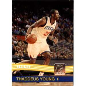  2010 / 2011 Donruss # 27 Thaddeus Young Philadelphia 76ers 