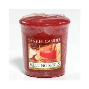  Mulling Spices   Box of 18 Wrapped Votives Yankee Candle 