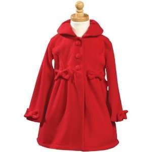 Girls Dress Coat   Red (Size 4)   296RED
