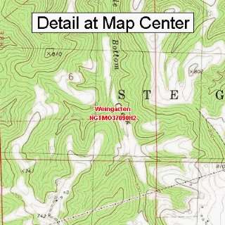  USGS Topographic Quadrangle Map   Weingarten, Missouri 