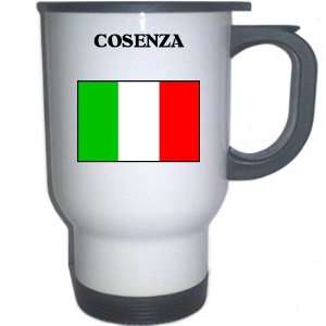  Italy (Italia)   COSENZA White Stainless Steel Mug 