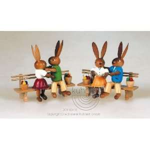  2 Rabbit Couples Cosying Up Arts, Crafts & Sewing