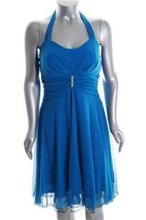 Ruby Rox NEW Plus Size Semi Formal Dress Blue Embellished Sale 1X 