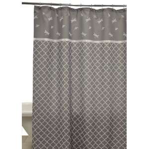 com Waverly by Famous Home Fashions Buzzing About Grey Shower Curtain 