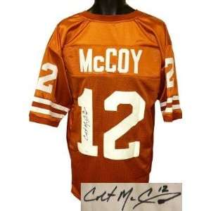 Colt McCoy signed Texas Longhorns Orange Custom Jersey  McCoy Hologram 