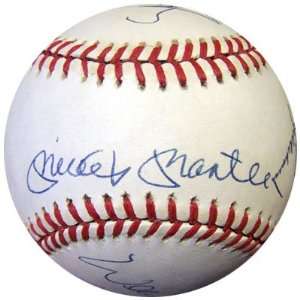 500 HR Club Autographed Baseball (10 Signatures) Mantle Aaron Mays PSA 