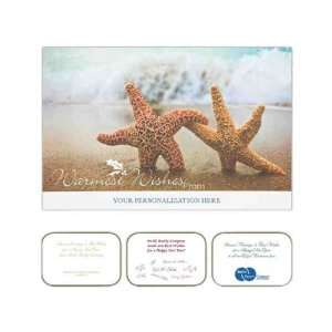   and Name   Holiday card with starfish pair design.