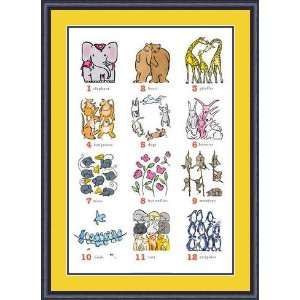 Count With Animal Friends by de Crayencour   Framed Artwork  