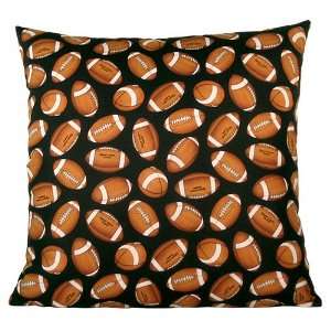  16 Inch Football Print Decorative Pillow Cover