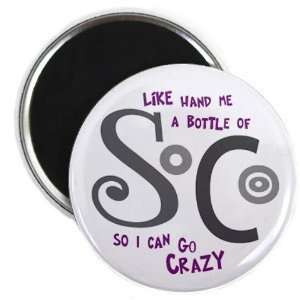 Creative Clam Soco Go Crazy Jersey Shore Slang Fan 2.25 Fridge Magnet 