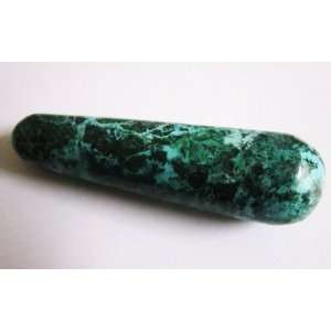  Chrysocolla Semiprecious Stone Carved and Polished As Wand 