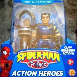   Crime Action Fighter Wolverine Action Heroes with Claw Grabbing Action
