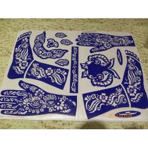  Self Adhesive Decal Stencils for Henna Temporary Tattoo 