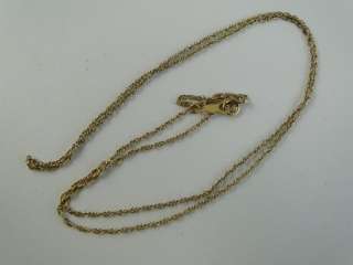 Solid 14K Yellow Gold Chain 18 Necklace 1.0 grams Scrap  