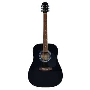Acoustic Guitar with Free Carrying Bag and Accessories   Black (Guitar 