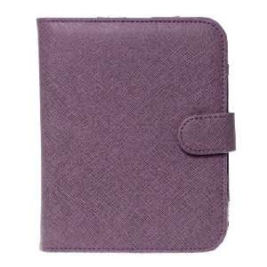   Cross Grain Texture Synthetic Leather Case Cover   Purple  Players