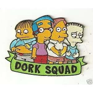  Simpsons Dork Squad iron on patch 