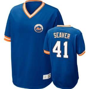  New York Mets Tom Seaver #41 Nike Royal Cooperstown V Neck 