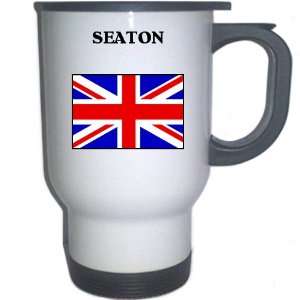  UK/England   SEATON White Stainless Steel Mug 