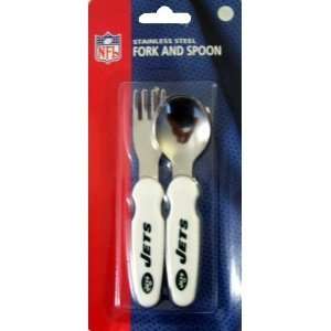   NY Football New York Jets Baby Eating Utensils Fork and Spoon Baby