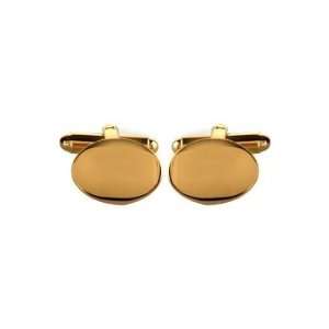  Polished Oval Domed Cufflink Jewelry