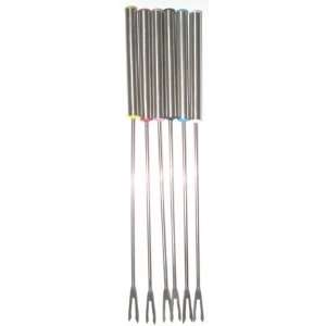 Le Cuistot Set of 6 Stainless Steel Fondue Forks  Kitchen 