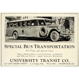   Bus Special Coach Cuppy Driving   Original Print Ad