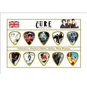  Cure Premium Celluloid Guitar Picks Display Limited to 150 