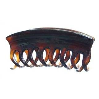 Caravan Large Conventional Hair Claw Covered Spring With Wave And 