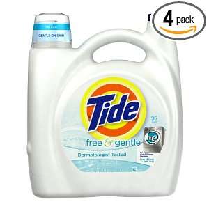  Tide Free and Gentle High Efficiency, 150 Ounce (Pack of 4 