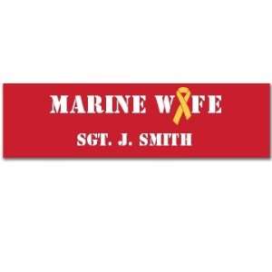  Marine Wife Custom Customized Bumper Sticker Automotive