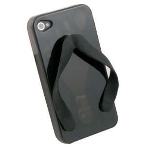  Cute Shoe Design Black Color TPU Case For iPhone 4G Cell 