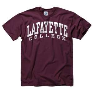  Lafayette Leopards Maroon Arch T Shirt