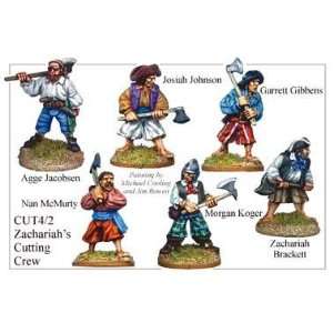    Pirate Miniatures Zachariahs Cutting Crew (6) Toys & Games