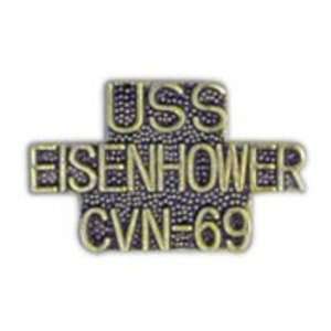  U.S. Navy USS Eisenhower CVN 69 Pin 1 Arts, Crafts 
