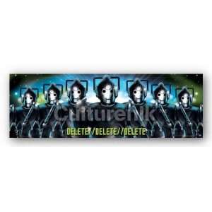  (12x36) Doctor Who Cybermen Delete TV Poster Print