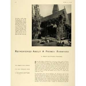  1932 Article Mr. Edward Montgomery House Feucherolles 