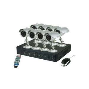  8 Channel D1 Resolution DVR plus 8 Pack Sony CCD Camera 