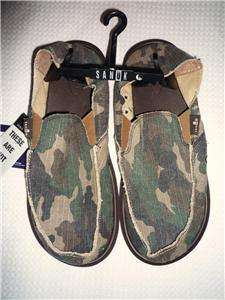 Sanuk Shoes Size US 9 Blender Army SALE RRP $90  