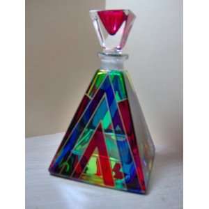  Multi Color Pyramid Perfume Bottle