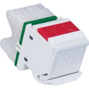    MX6 02   Siemon MAX6 Category 6 Angled Jack, White