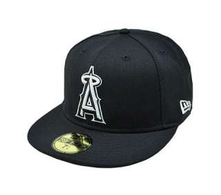 NEW ERA 59Fifty MLB Fitted Hat Cap Los Angeles Anaheim ANGELS Navy 
