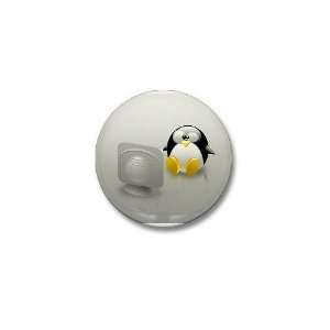  Tux pc Penguin Mini Button by  Patio, Lawn 