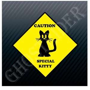  Caution Special Kitty Cat Warning Sign Sticker Everything 