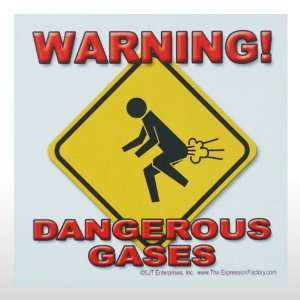  Magnet # 359   Warning Dangerous gases Toys & Games