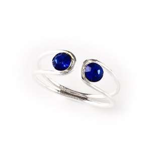  Toe Ring   Dark Blue Crystal Jewelry