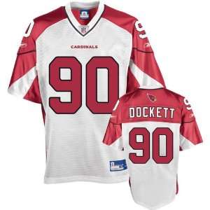  Darnell Dockett #90 Arizona Cardinals White / Red Adult 