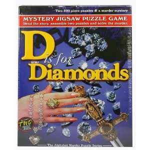  D is for Diamonds Mystery 500 Piece Puzzle Toys & Games